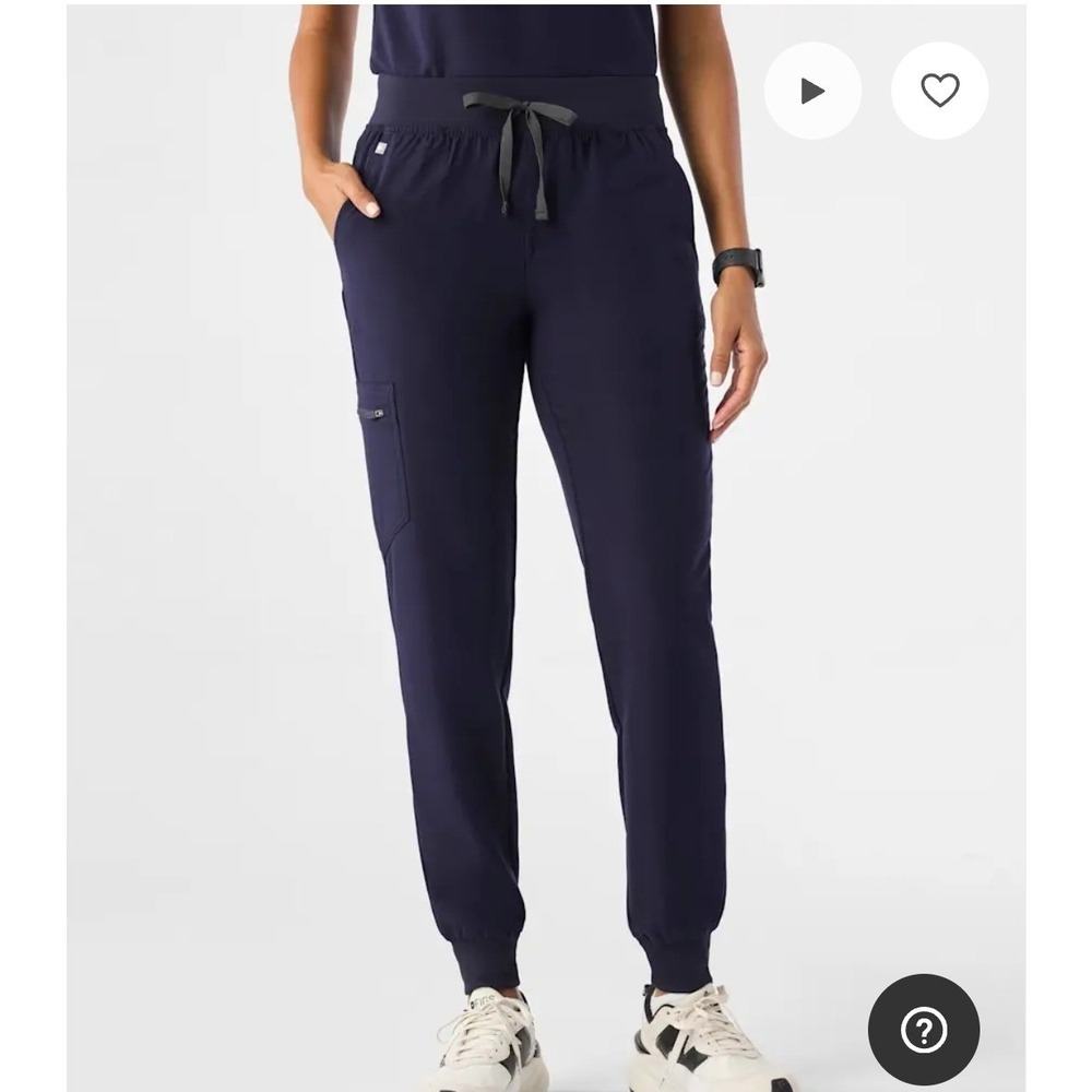 FIGS‎ Zamora Navy Blue Jogger Scrub Pants Womens Small W18SW2005